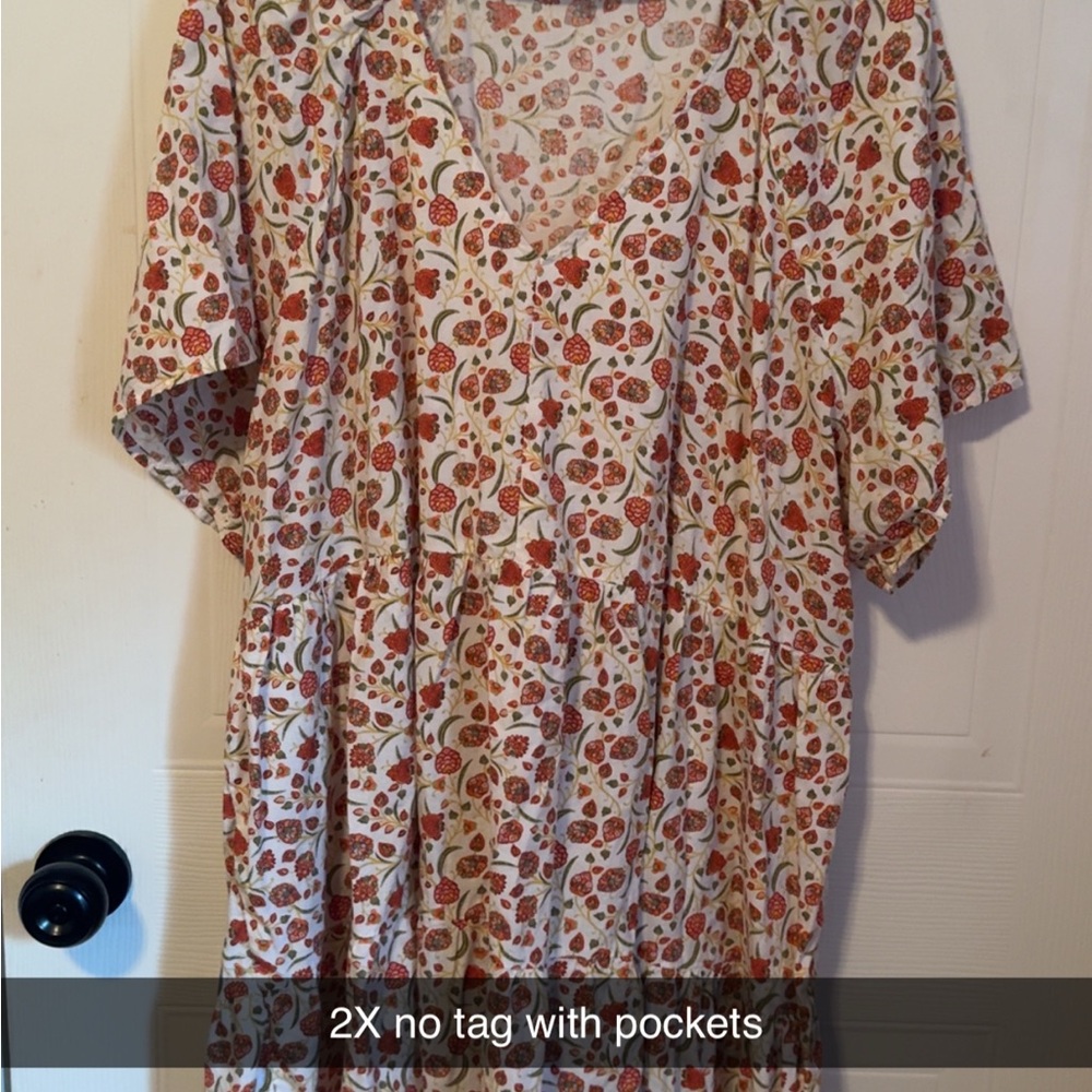 Floral Print Dress with Pockets